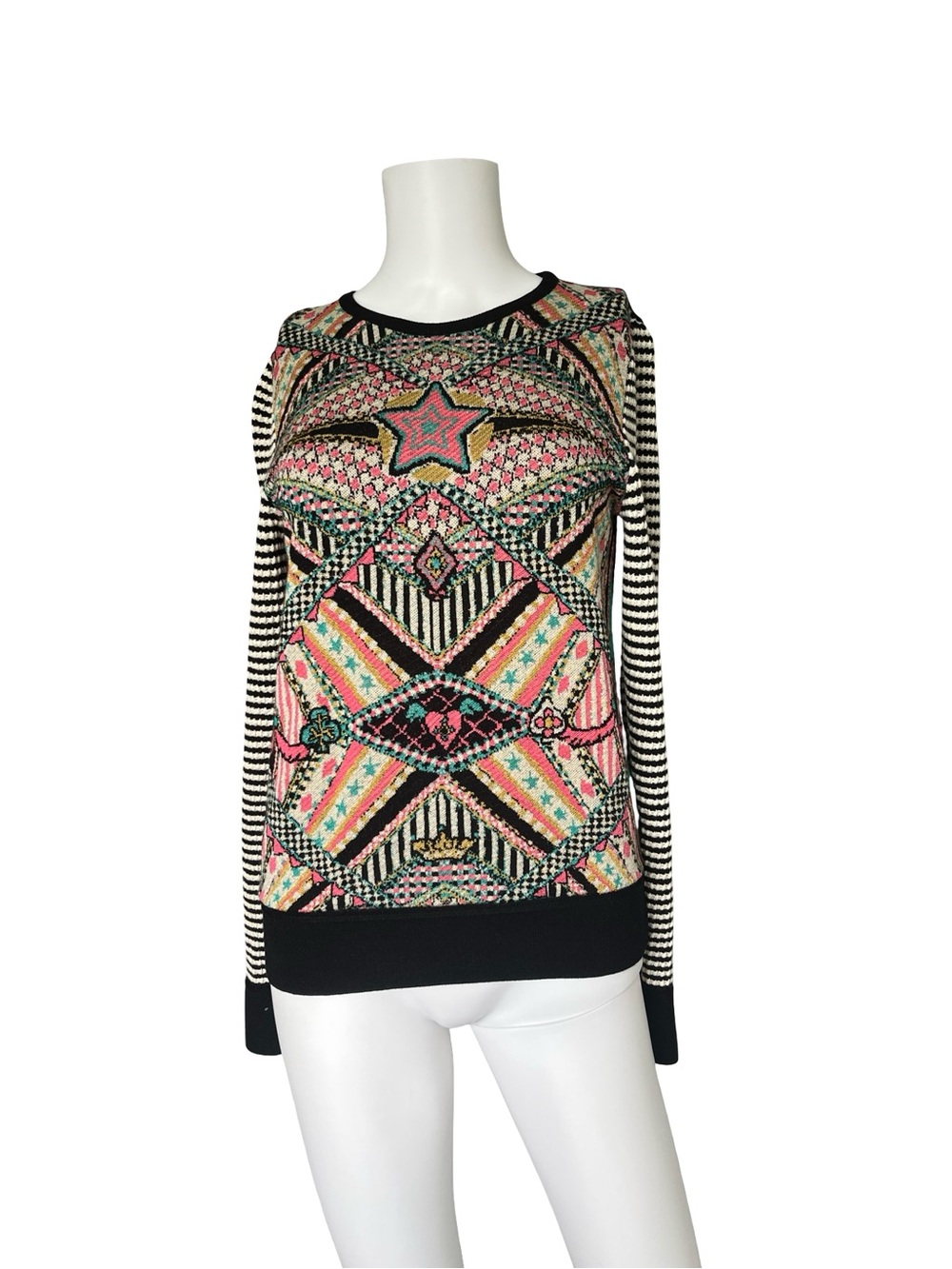 Aldomartins for Anthropologie Teodora Abstract Sweater Knit Womens Size XS